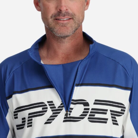 NEW MENS SPYDER Paramount Half Zip LARGE - Picture 3 of 4